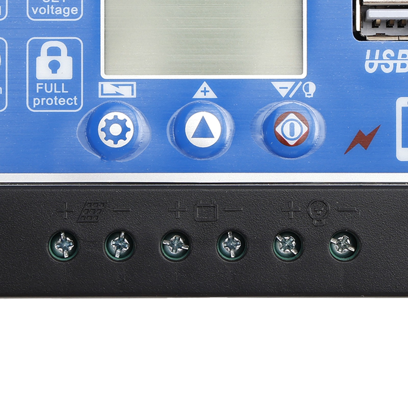 40A PWM Solar Controller Display Current Solar Street Light Controller 0V Start