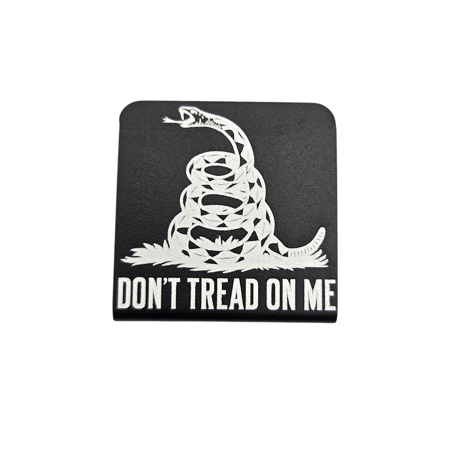 Laser Engraved Hat Brim Clip – Premium Cap Accessory (Gadsden Flag)