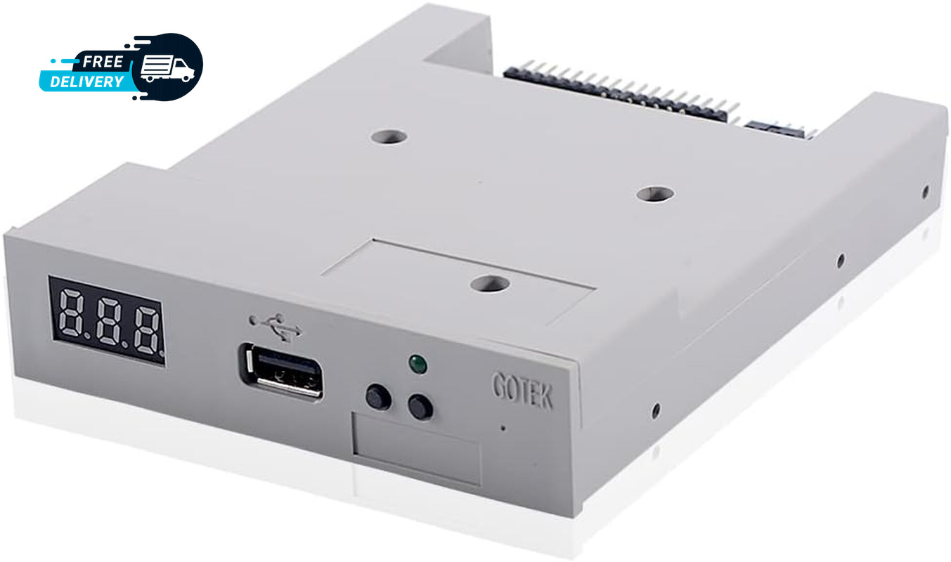 SFR1M44 U100 3.5 Inch 1.44MB USB SSD Floppy Drive Emulator Grey