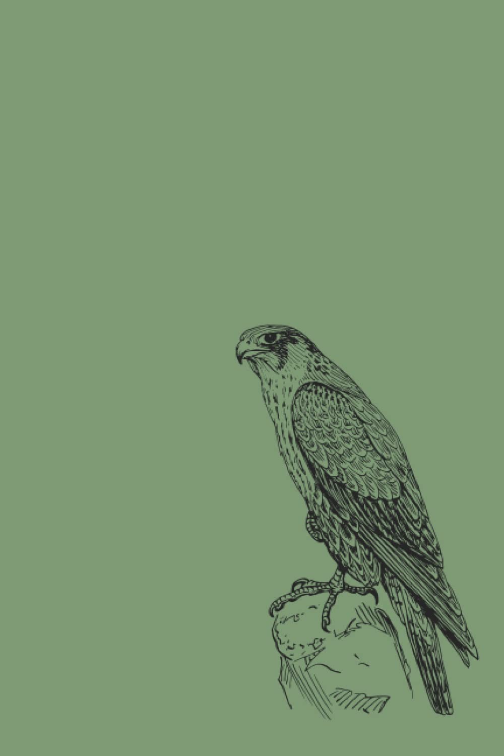 Notebook 6x9 Notebook Lined Journal Notebooks for men birds of prey falconry bir