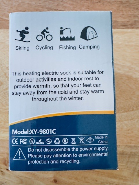 Heated Socks Rechargeable Battery