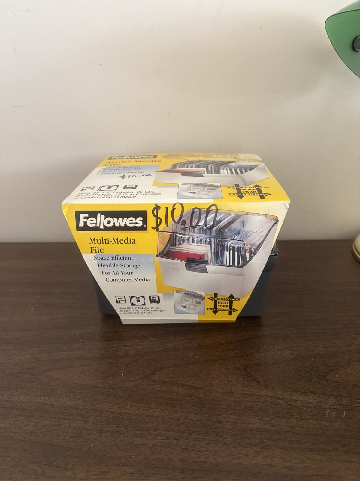 Vintage Fellowes Computerware 88 Disk File For 3.5" 20CDS,20Zip Disks 18 Data