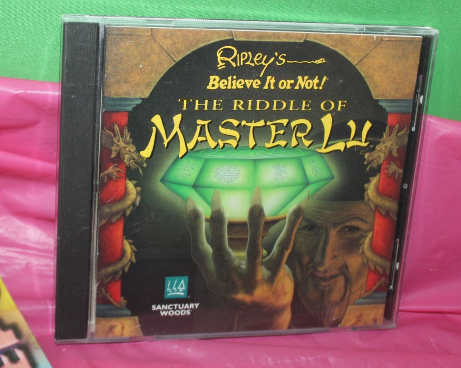 Ripley's Believe It Or Not The Riddle Of Master Lu 1995 Computer PC Cd-Rom