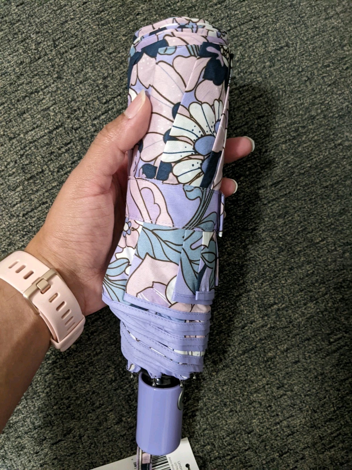 Vera Bradley Umbrella Aloha Blooms Lavender