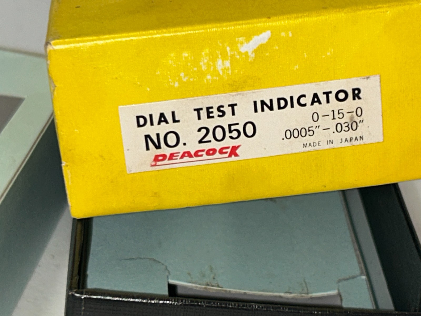 Vintage Peacock No. 2050 Dial Test Indicator Precision Measuring tool w / Box