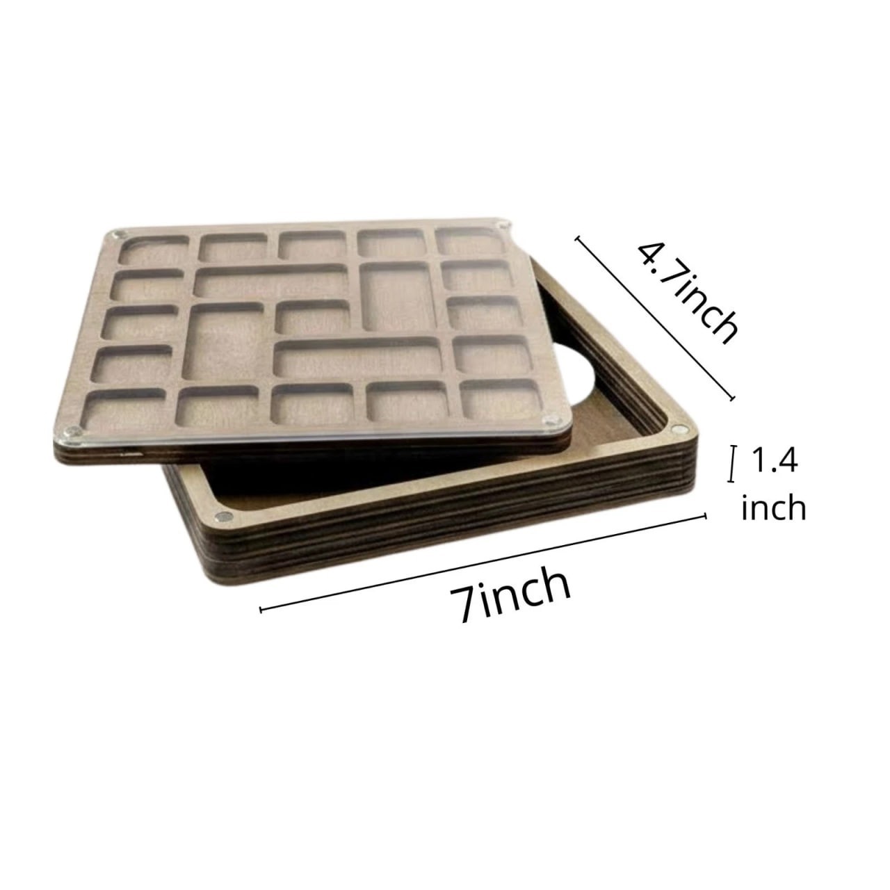 Beads Storage Box Big, Bead Organizer Tray 8*8in