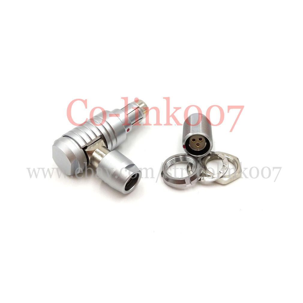 ANGLE RS 3pin Connector 0F S102 3 Wire for ARRI Plug Socket Alexa Run/Stop 24V