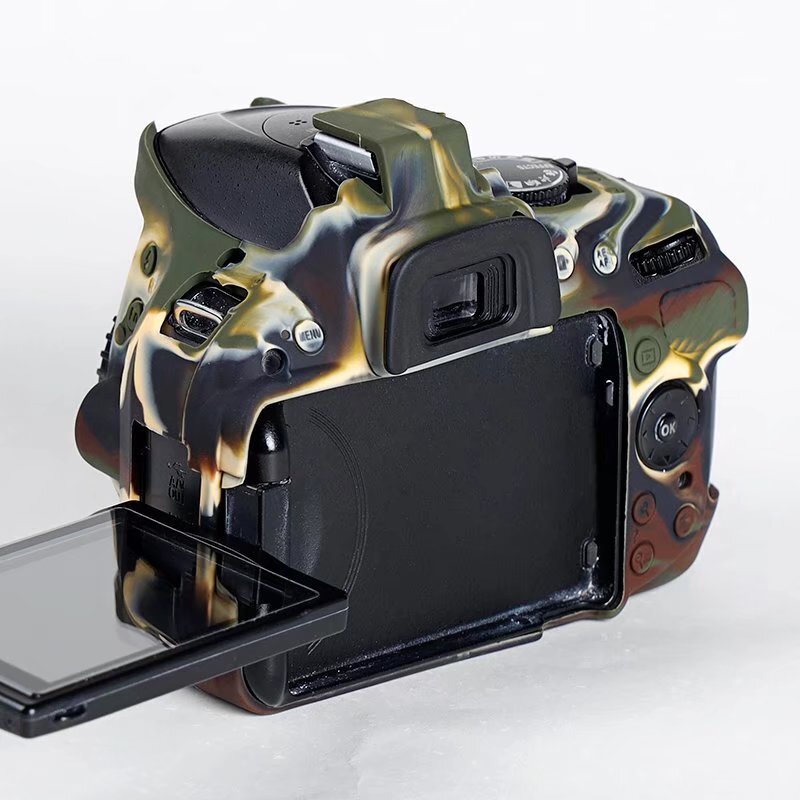 Silicone Body Case Protector Armor Skin For Nikon D5200 Camera