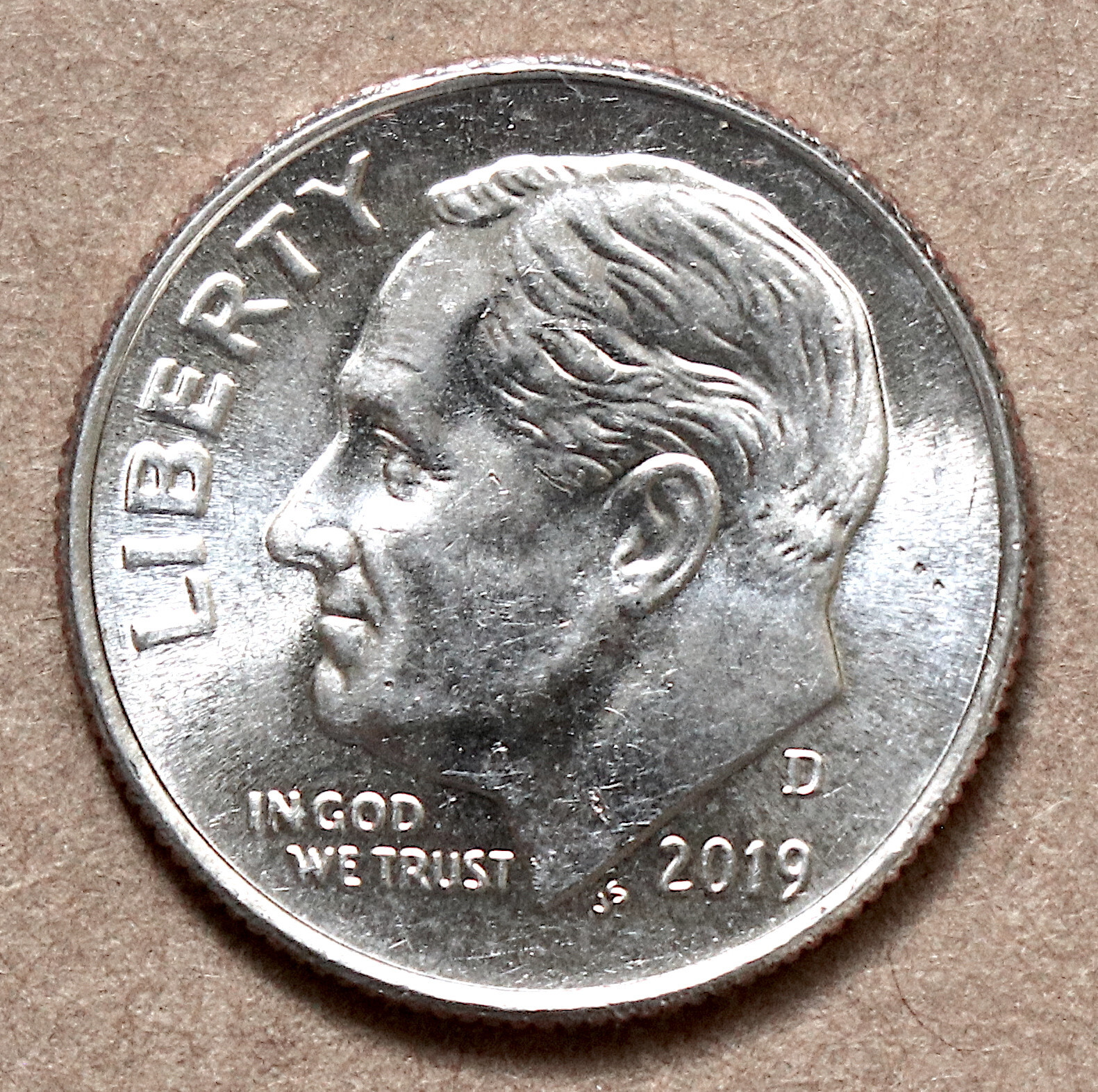 2019 D Roosevelt Dime BU