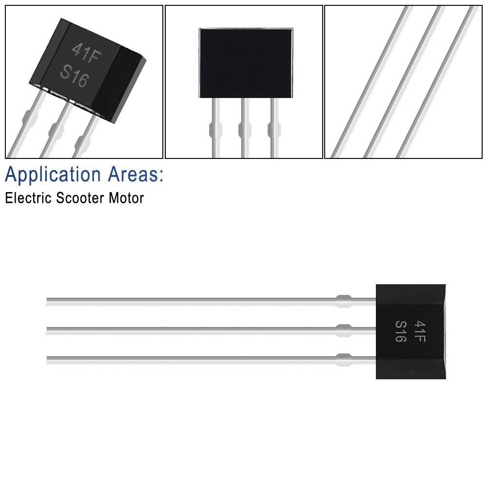 10pcs 41F Bipolar Hall Element Sensor for Motor Control and Speed Sensing