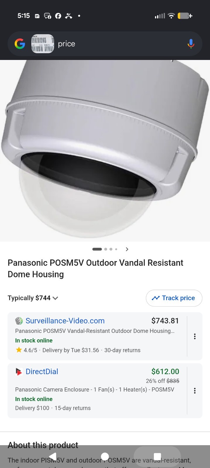 Panasonic By Videolarm Posm5v