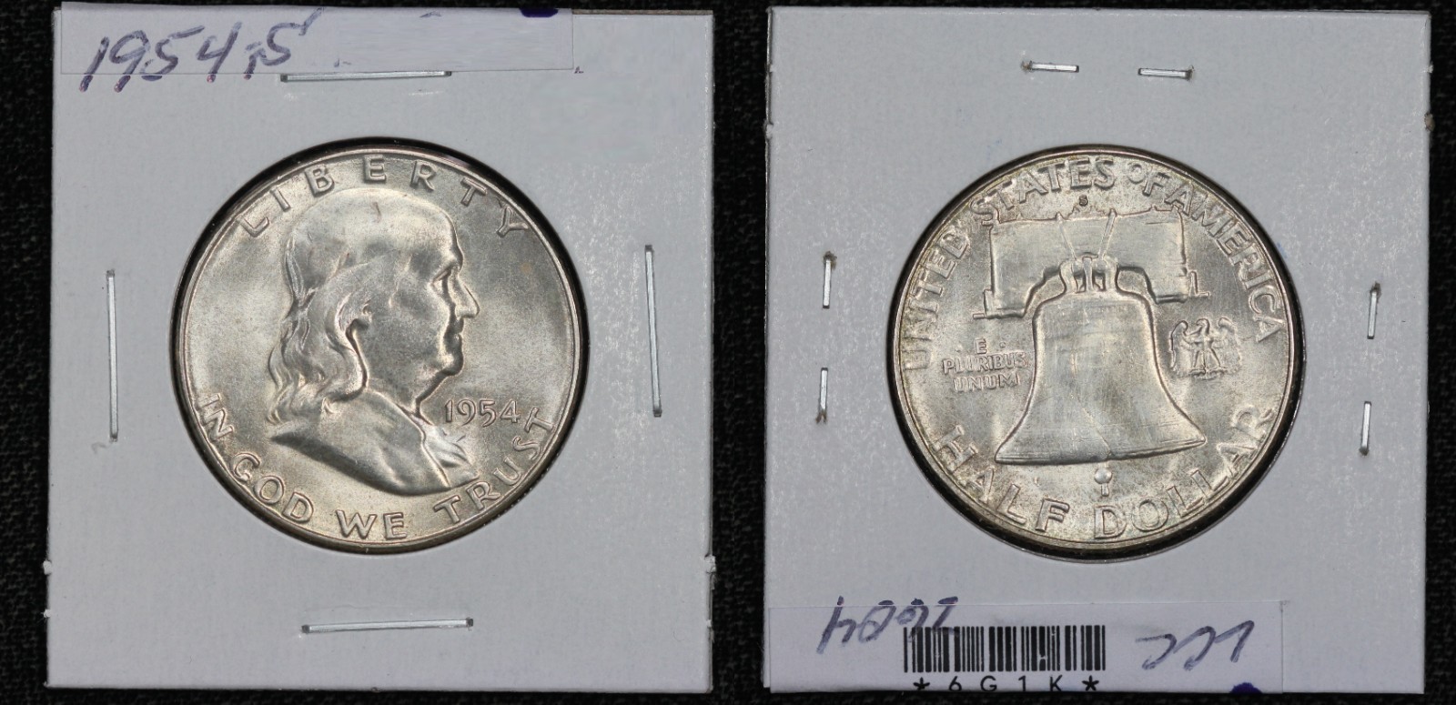 1954-S Franklin Half Dollar BU 6G1K
