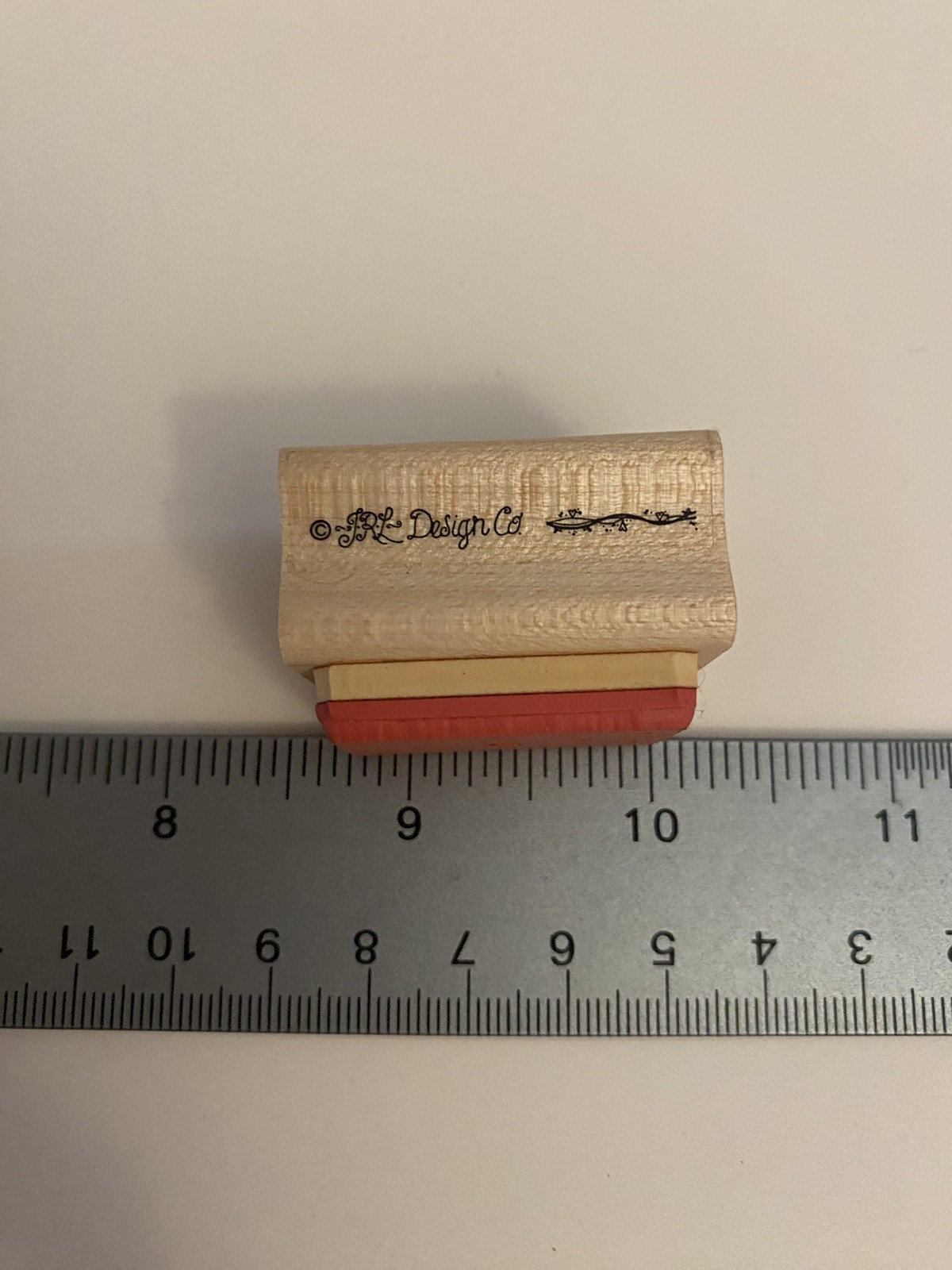 JRL Design Letter Mail Wood Mounted Rubber Stamp RS1