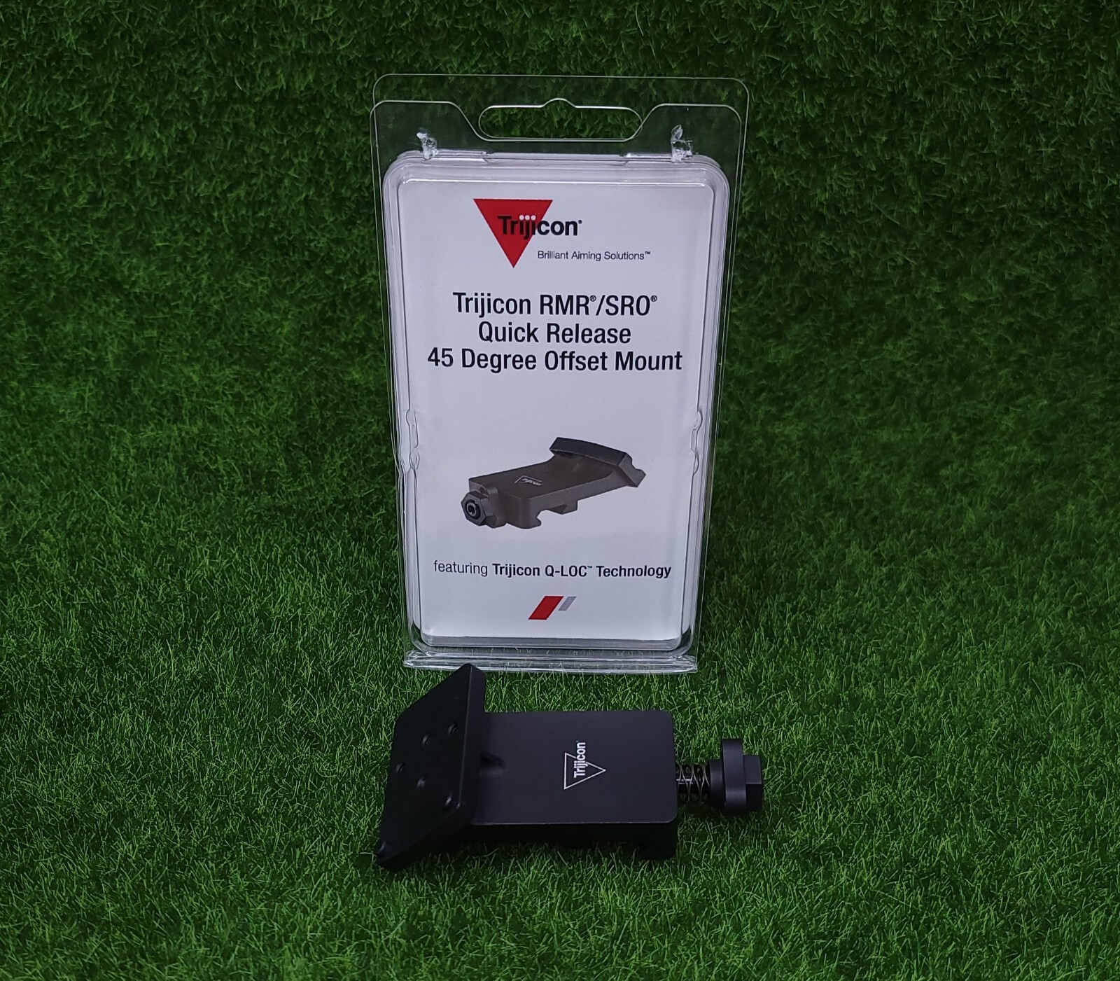 Trijicon RMR/SRO Red Dot Quick Release 45 Degree Offset Mount, Black - AC32078