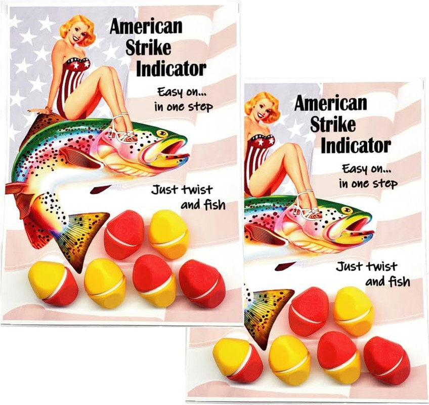American Strike Indicator - Fly Fishing Float. All One Piece - Zero Parts to Dro