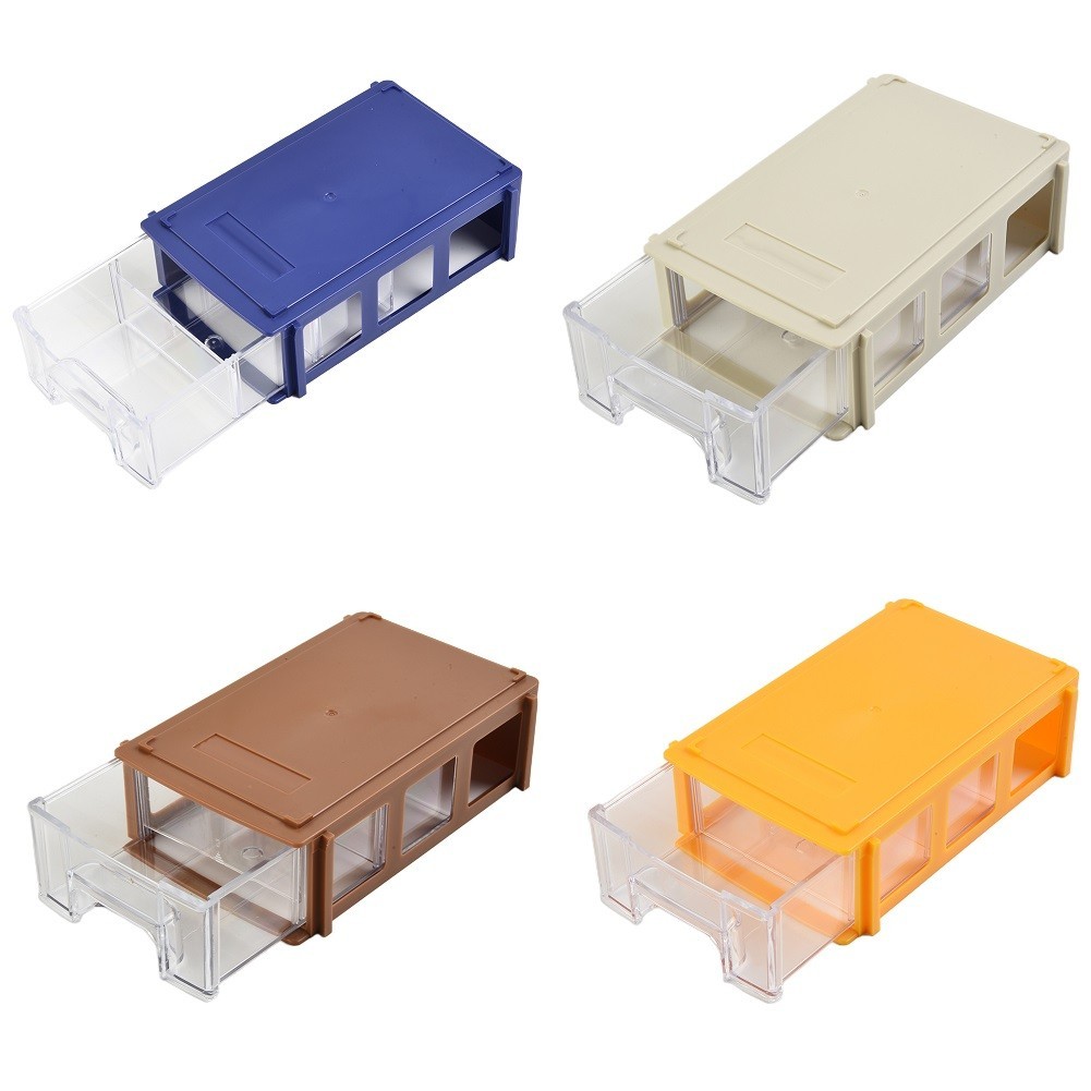 Stackable Storage Box 80 Degree Celsius 1PC Component Screws Toolbox PE