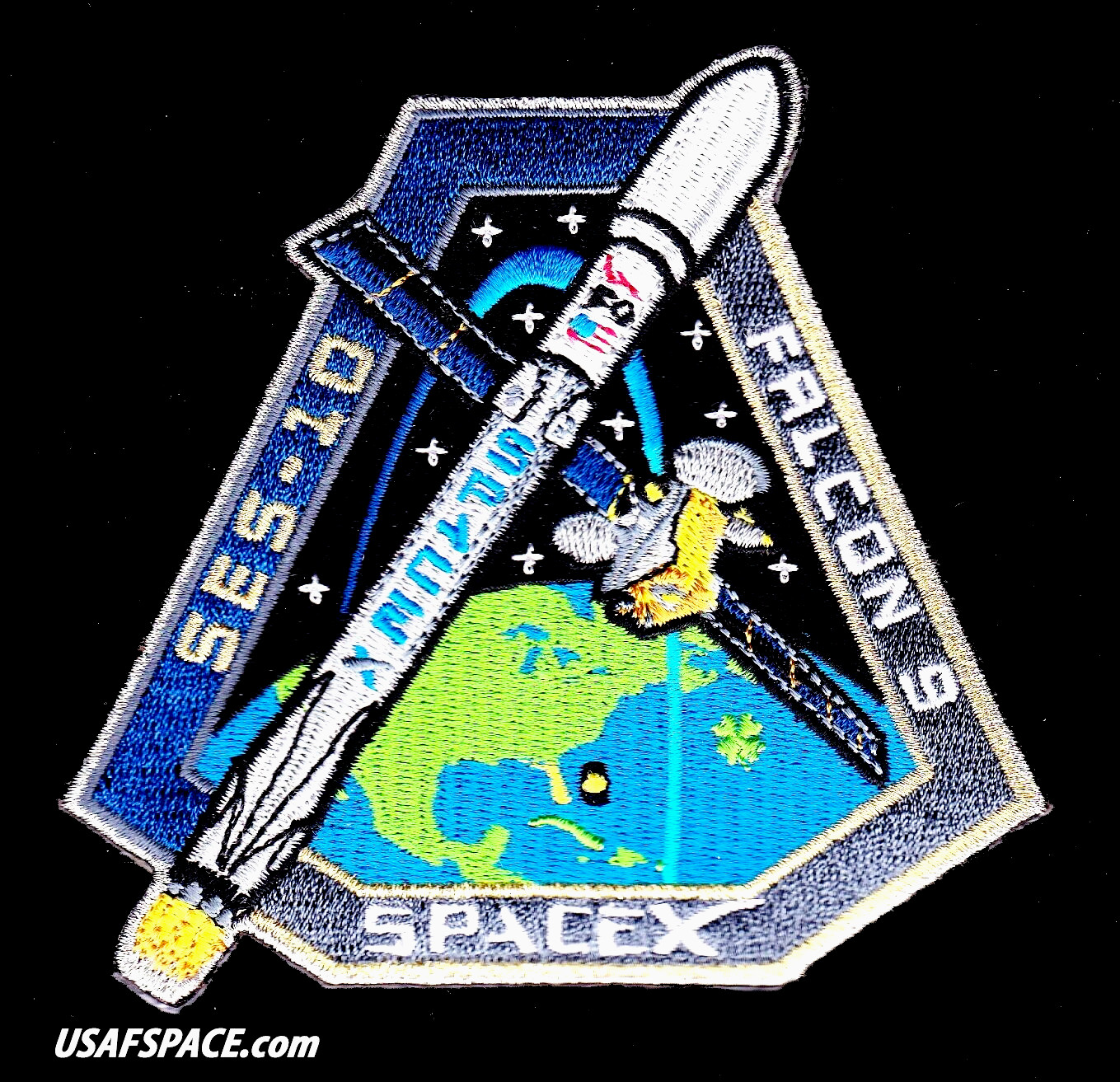 Authentic SES-10 - SPACEX FALCON 9 F9 Launch USAF NASA SATELLITE Mission PATCH