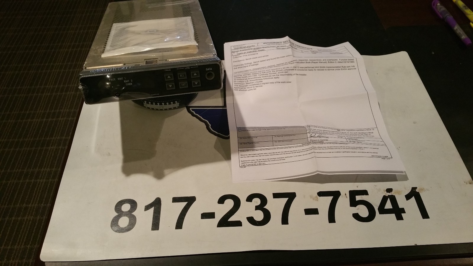DISPLAY CONTROL PANEL, DCP270, 622-6607-003, fresh 8130 12/14