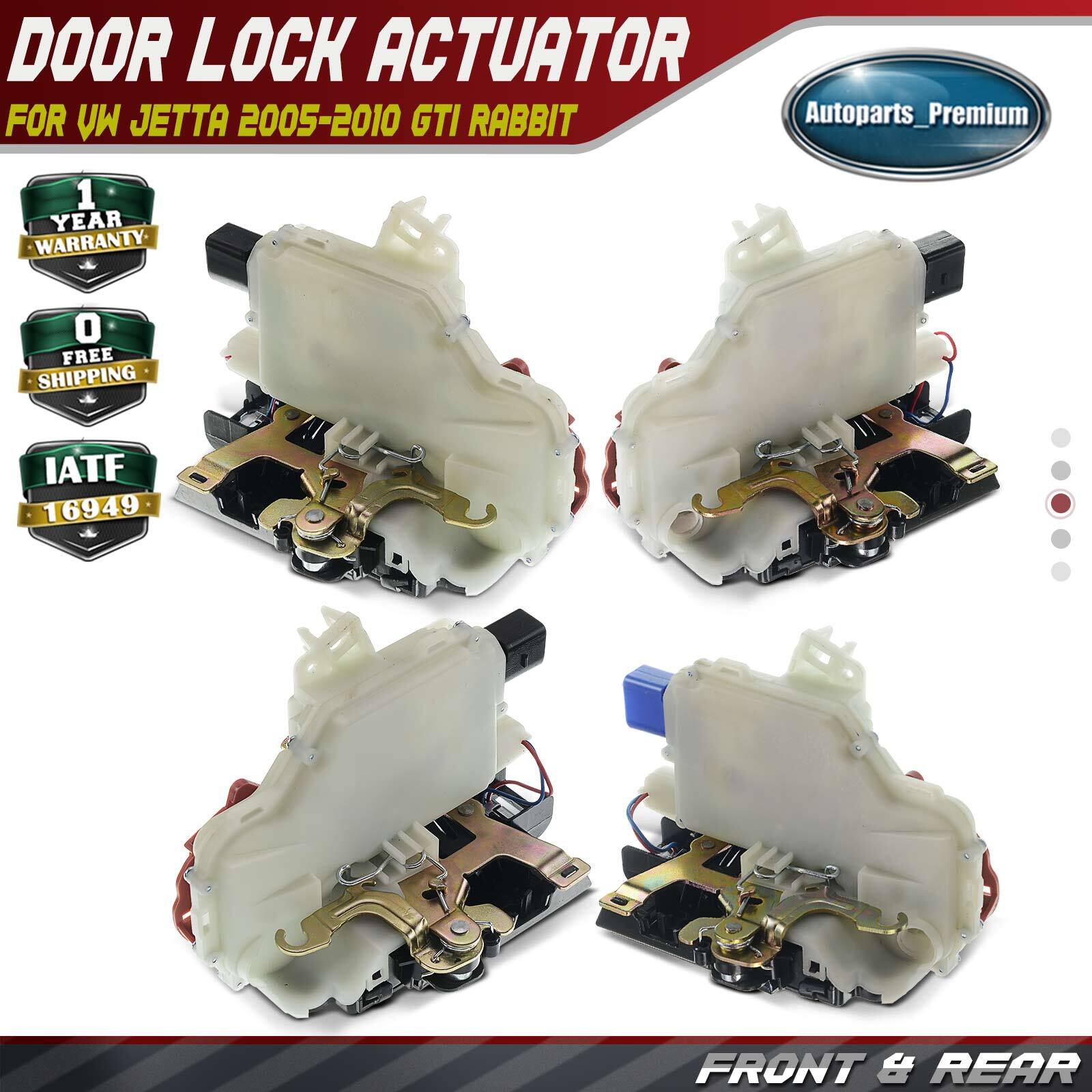 4x Door Lock Actuator for Volkswagen GTI Jetta Rabbit 2005-2010 Front & Rear