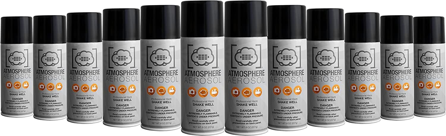 Atmosphere Aerosol - 12 Pack - Haze for Photographers & Filmmakers