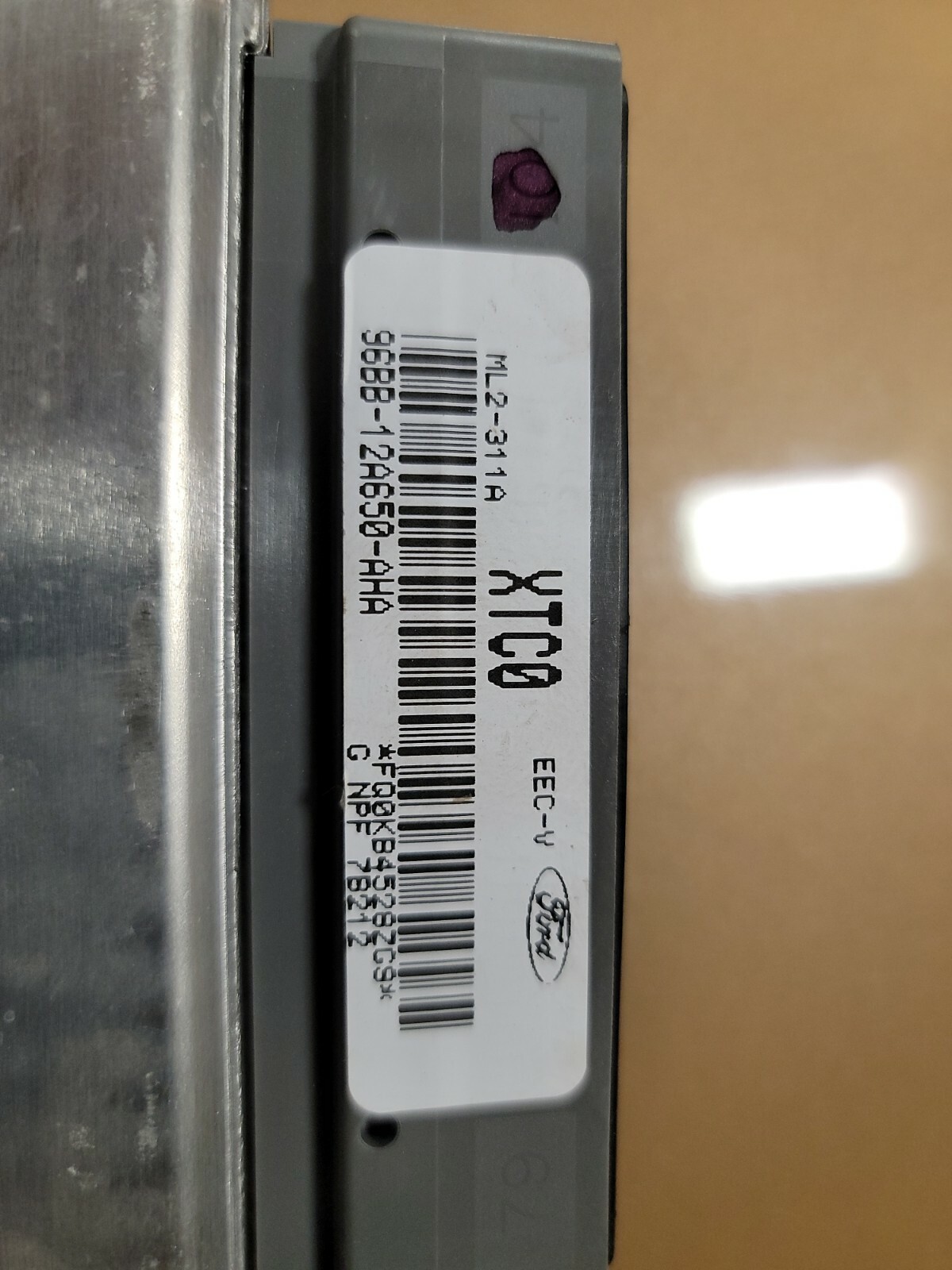 FORD MODULE ENGINE CONTROL EECI F6RZ12A650AHA