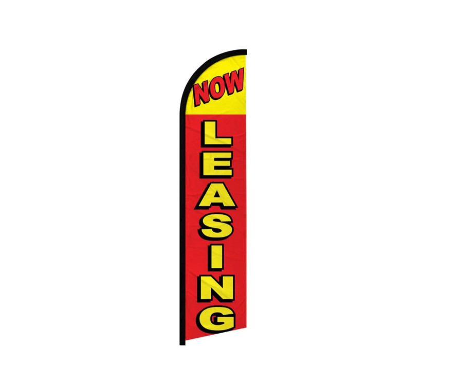 Leasing Red Windless Feather Flag Advertising Kit--Free Shipping!!