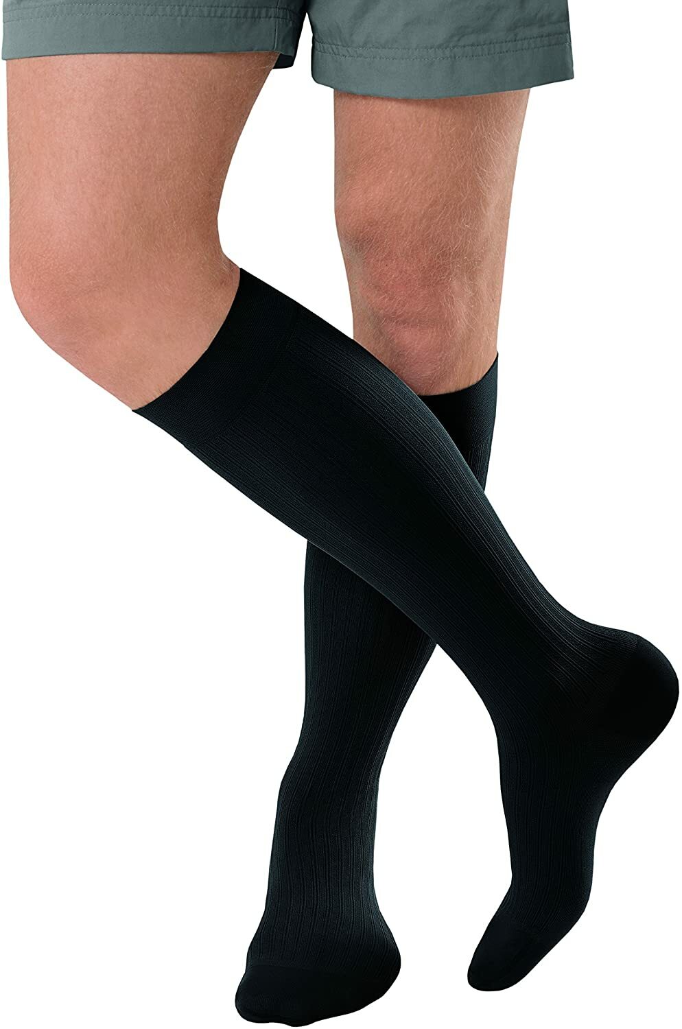 JOBST forMen Ambition Knee High SoftFit Technology 15-20 Black Size 5