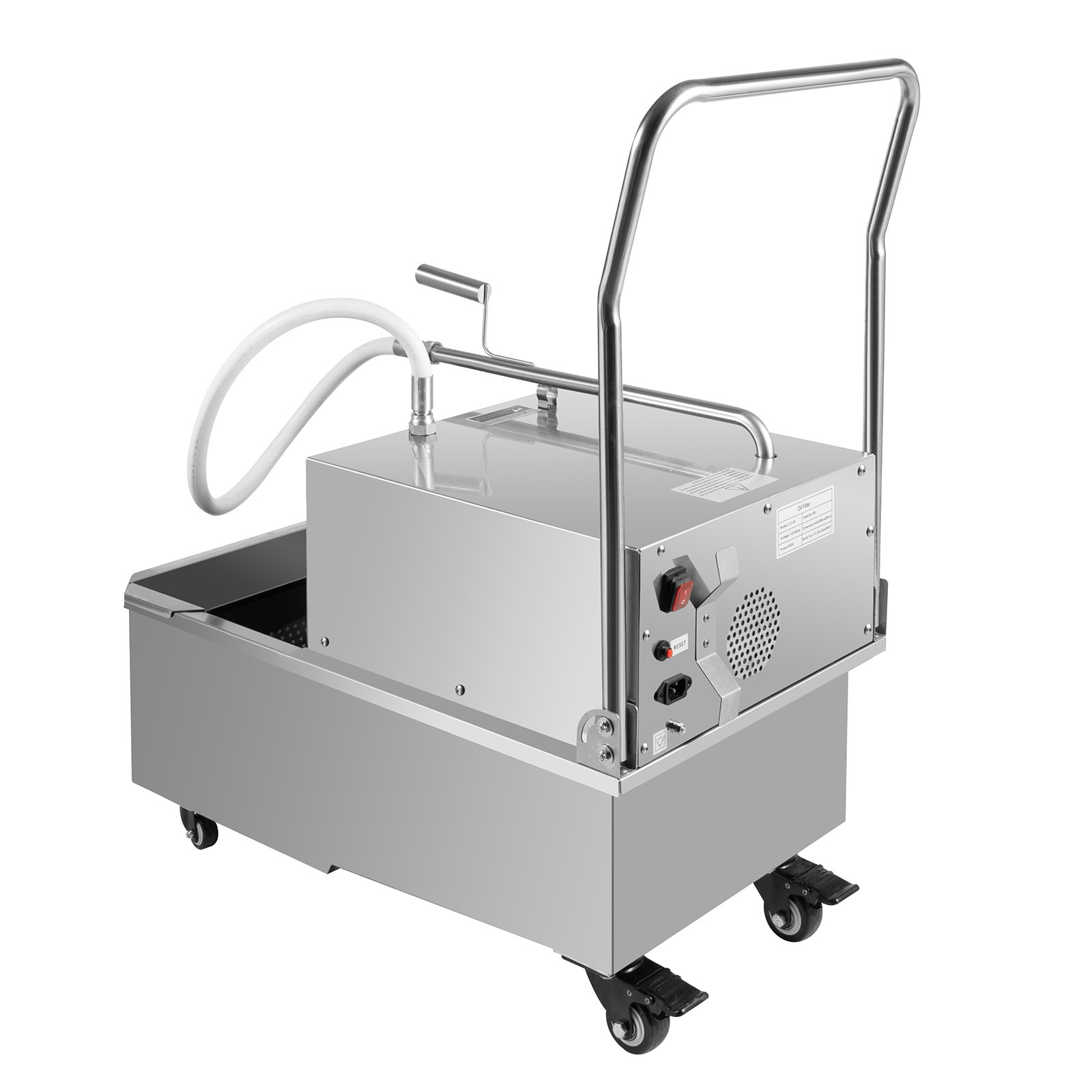 Stainless Steel Oil Filter Machine 55L for Commercial Deep Fryer Oil Filtration