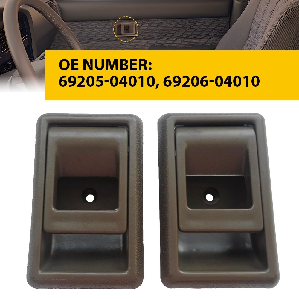 2pc Brown Interior Door Handle Fit Toyota Pickup 4Runner Tacoma Coralla Tercel V