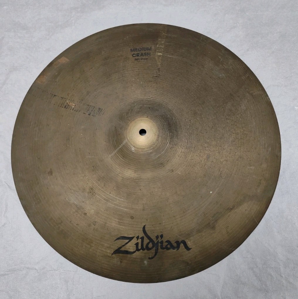 20" Avedis Zildjian 2350g Medium Crash Cymbal Made In USA 80s Rock Ride Vtg
