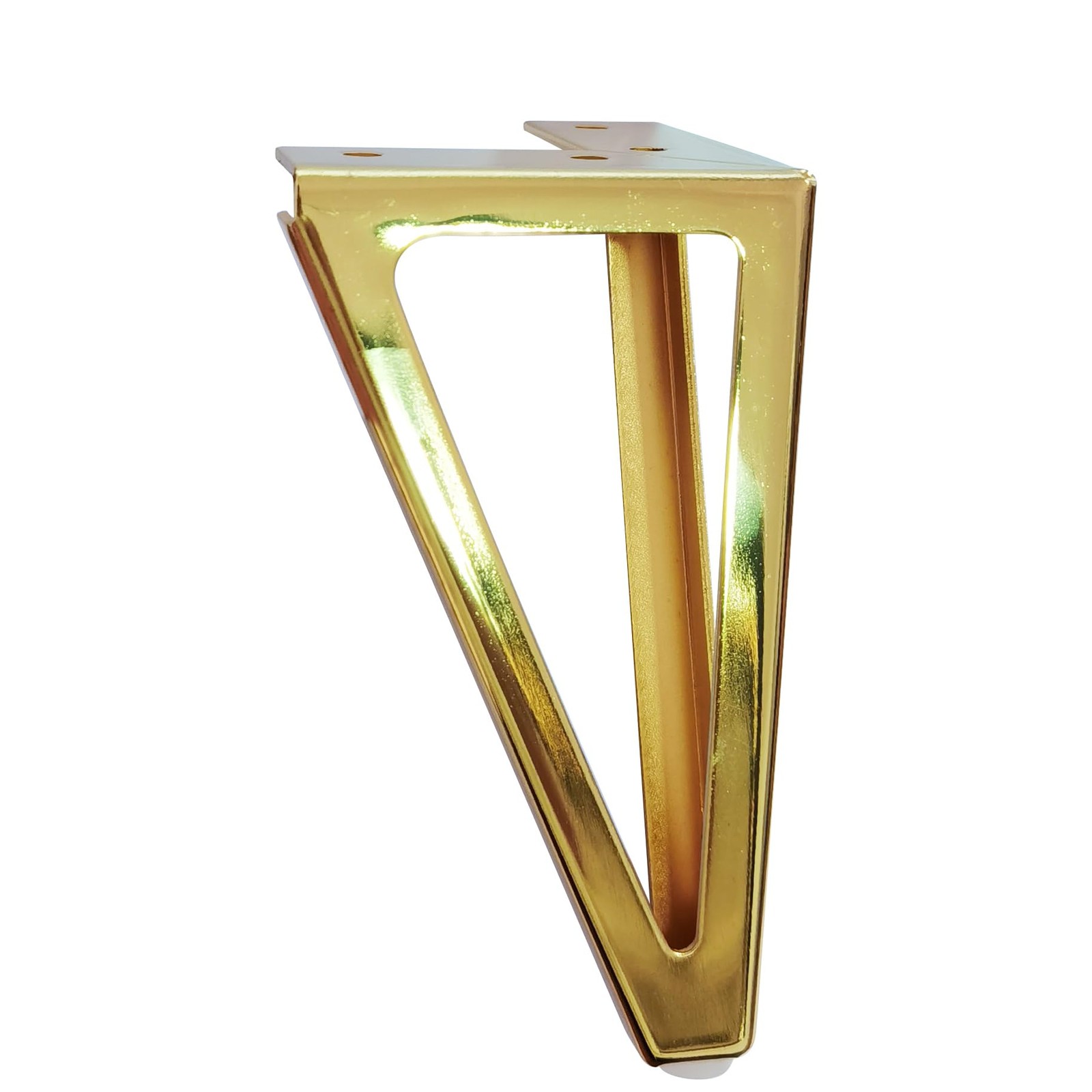 6 Inch Gold Metal Furniture Legs Set of 4 Heavy Duty Sofa/Cabinet/Table Feet ...