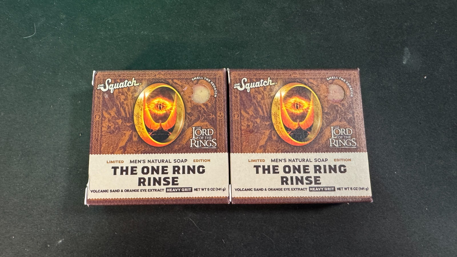 Dr Squatch LOTR The One Ring Rinse Soap Heavy Grit Limited Edition 5oz Bar New