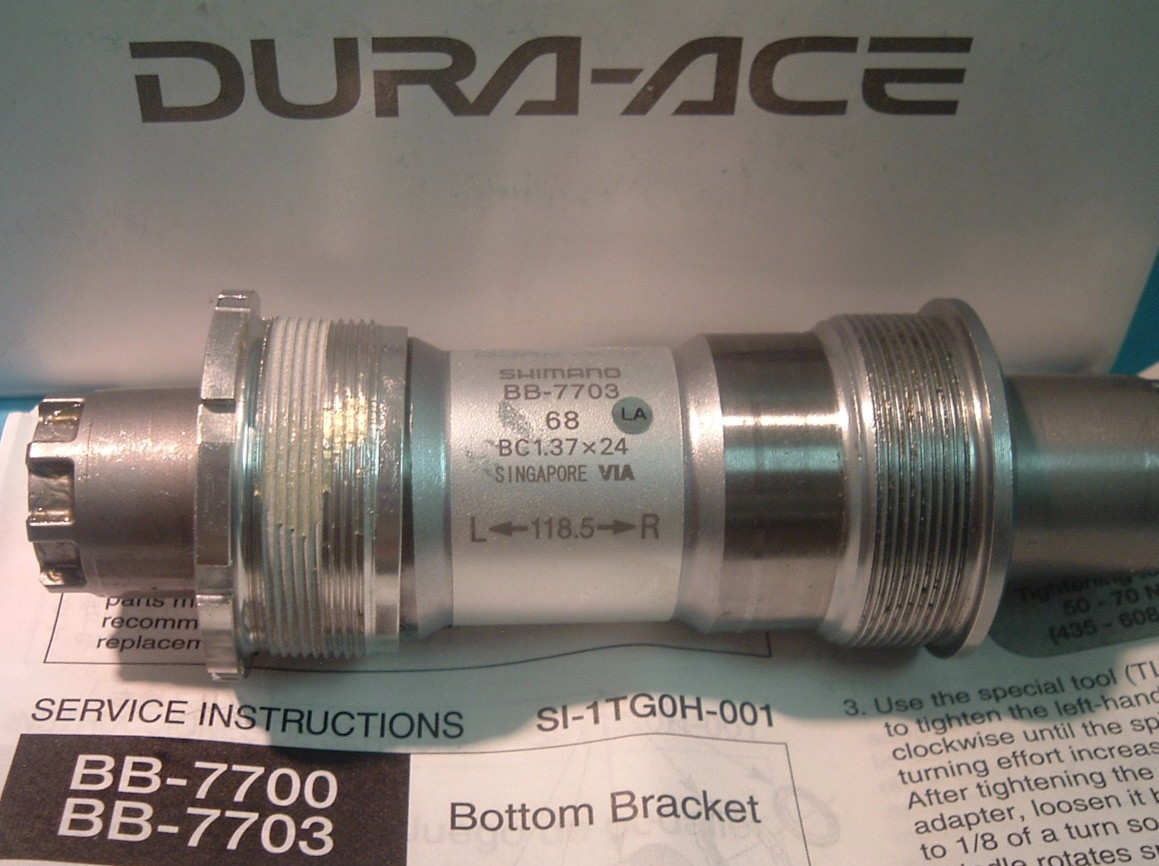 Shimano Dura Ace BB-7703 Sealed Cartridge NEW Bottom Bracket-68x118.5MM-'12 -NIB