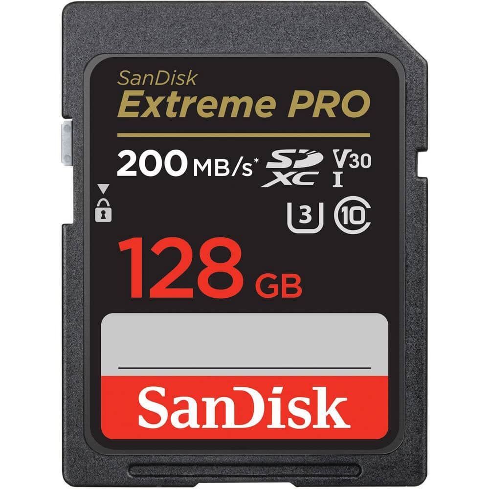 SanDisk Extreme PRO SDXC card 200MB s UHSI U3 V30 128GB  SDSDXXD-128G-GN4IN