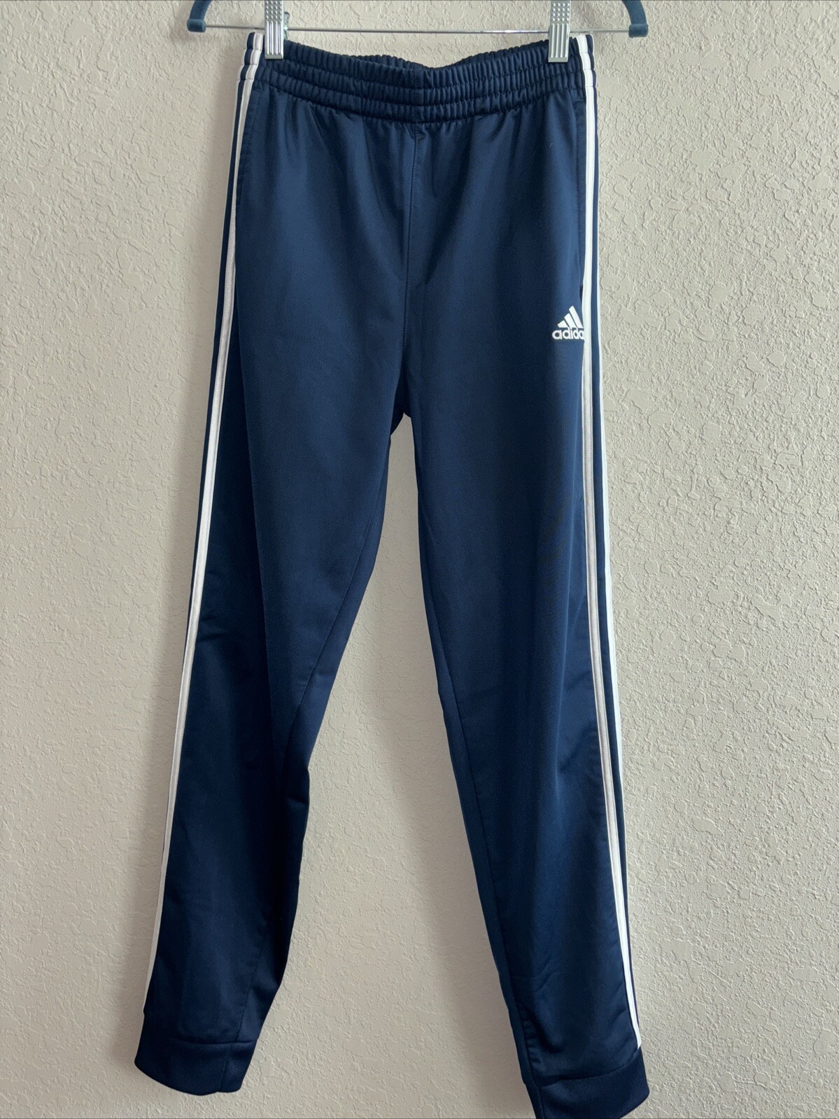 Adidas Teens Jogger Track Pants Navy Blue Size Large (14-16)