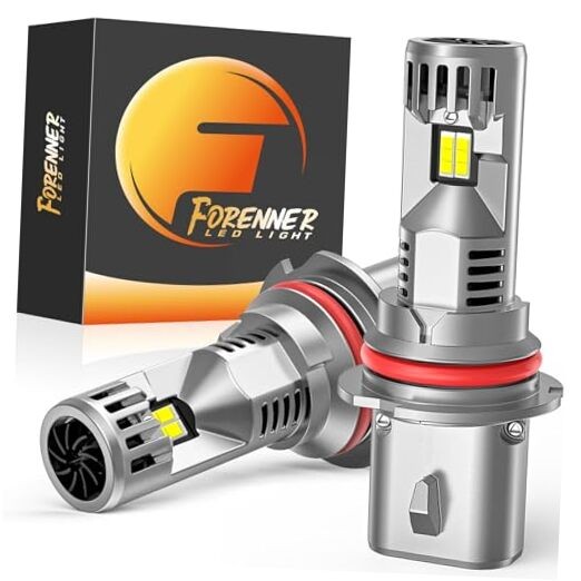 Fahren Upgraded Light Bulbs, 44000LM 1000% Brighter 6500K Cool White, 9007/HB5