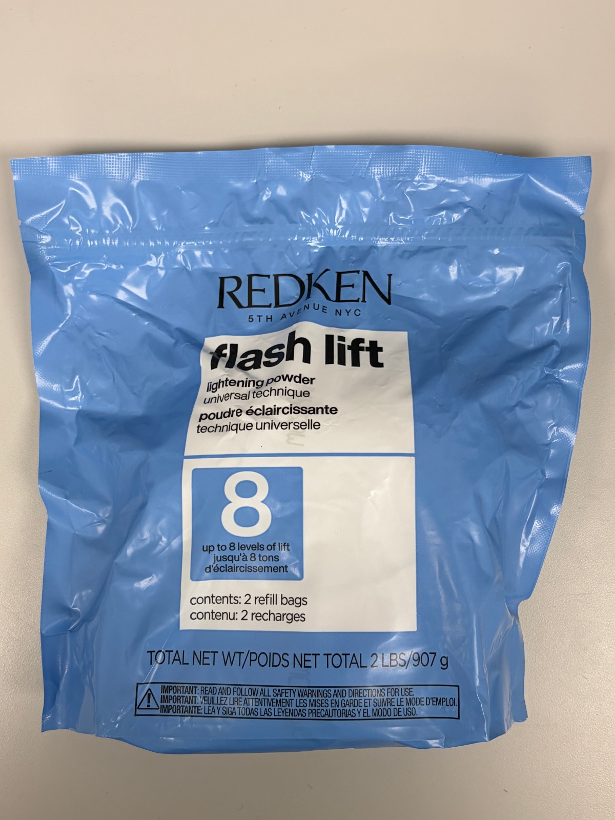 Redken Flash Lift Hair Lightening Powder Up 8 Level Lift 2-LBS 907g Lightener