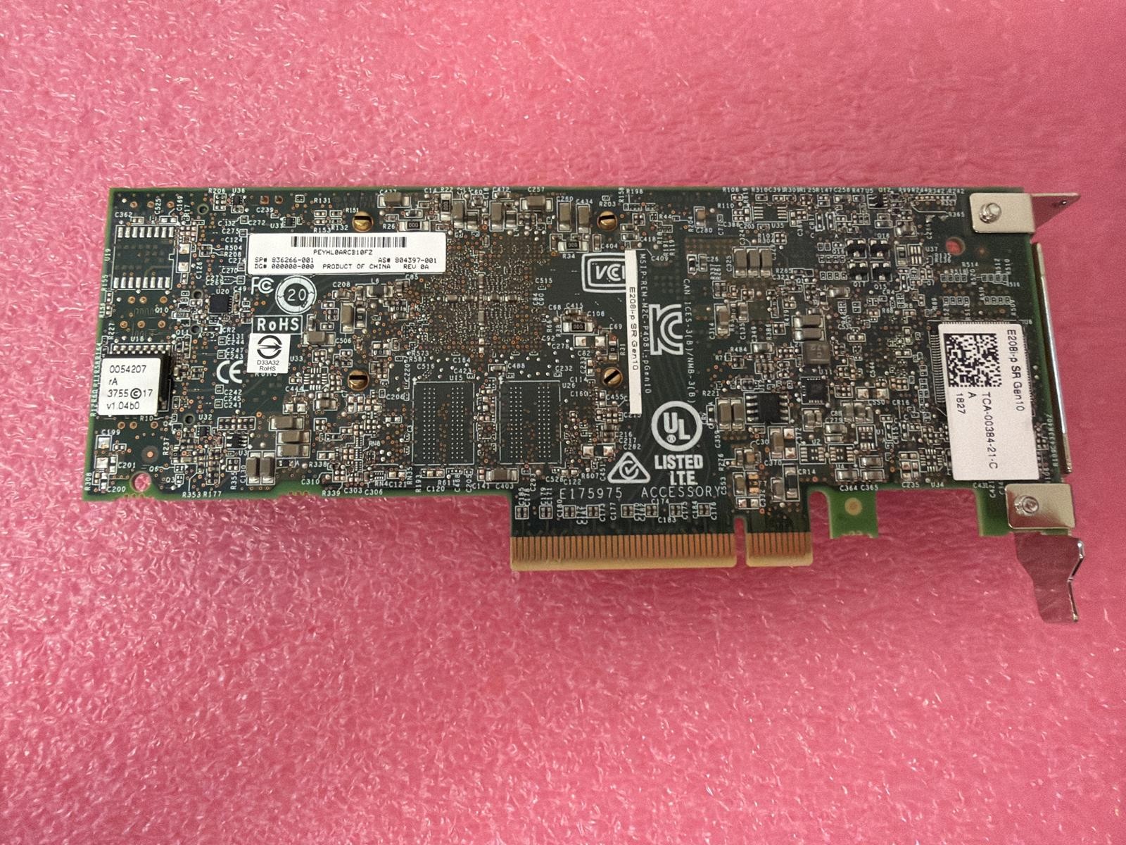 HPE E208I-P SR GEN10 SAS RAID CONTROLLER CARD, LOW PROFILE BRACKET