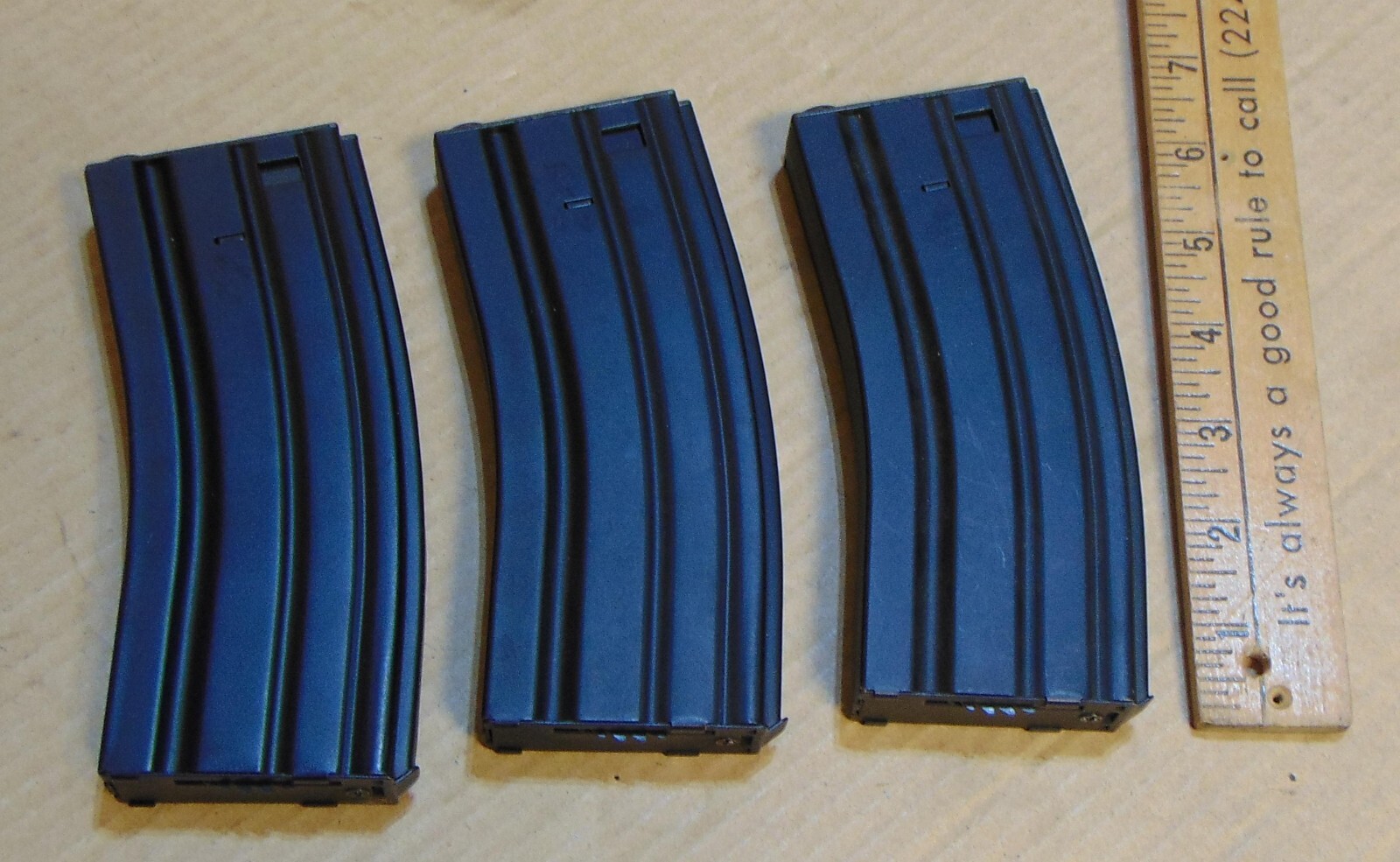 3 Metal Airsoft Magazines