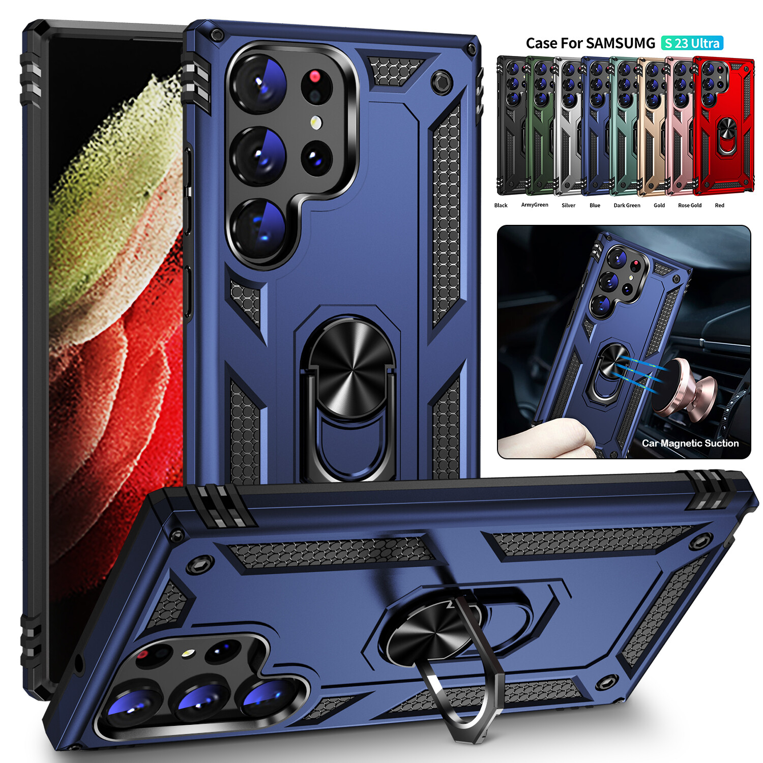 For Samsung Galaxy S25 S24 Ultra S23 S22 S21 S20 Plus Heavy Duty Shockproof Case