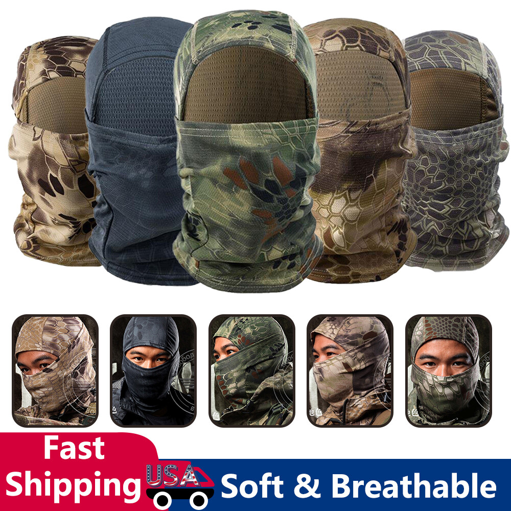 Tactical Face Mask Bandana Balaclava Hood Headwear for Training Cycling Hunting