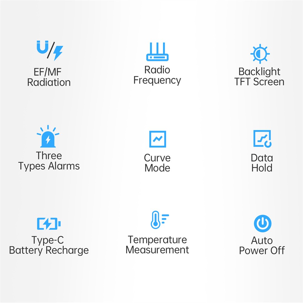 FNIRSI ERD-10 Multifunctional Electrical Electromagnetic Radiation Detector