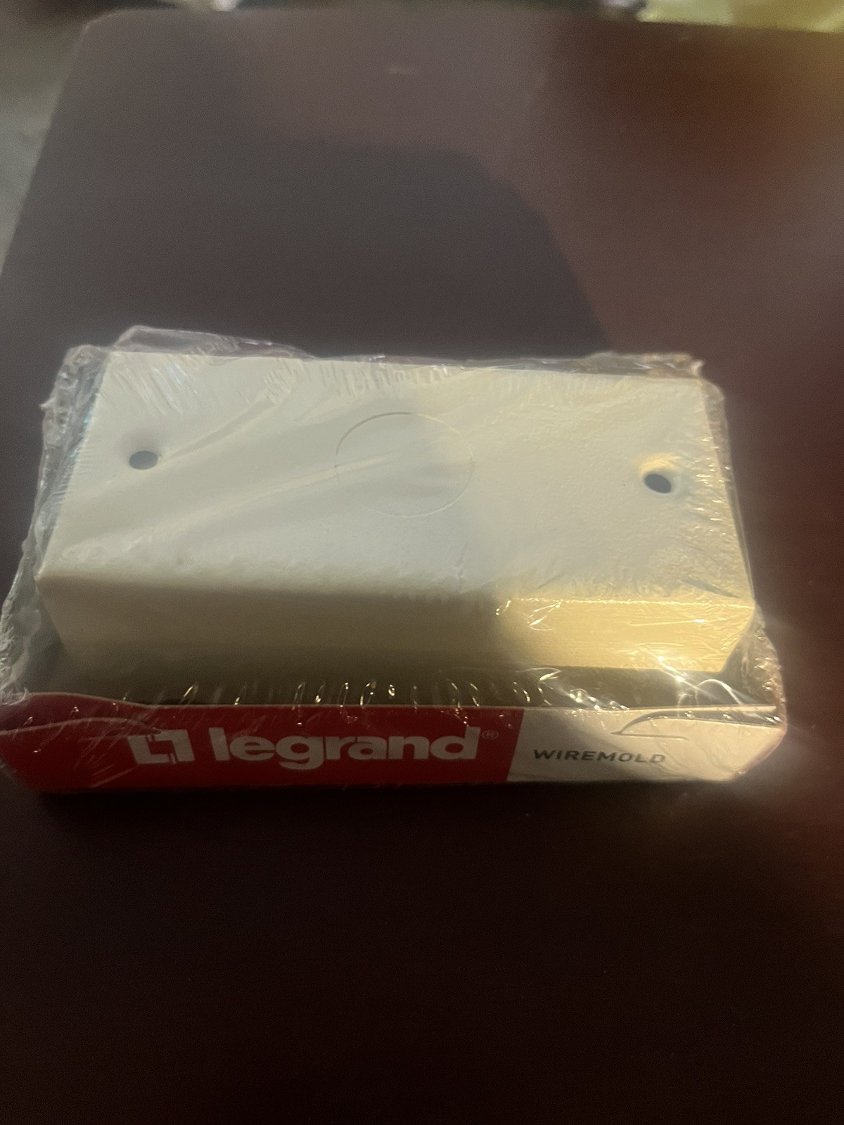 Legrand V57242 Wiremold Junction Box, 1-3/16" Deep, Ivory,