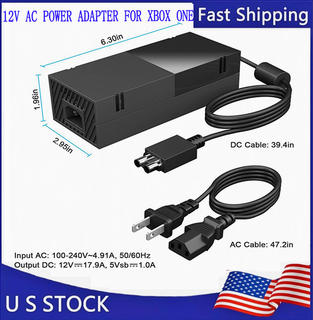 12V AC for XBOX ONE Adapter Brick Charger Console Power Supply Cord Cable