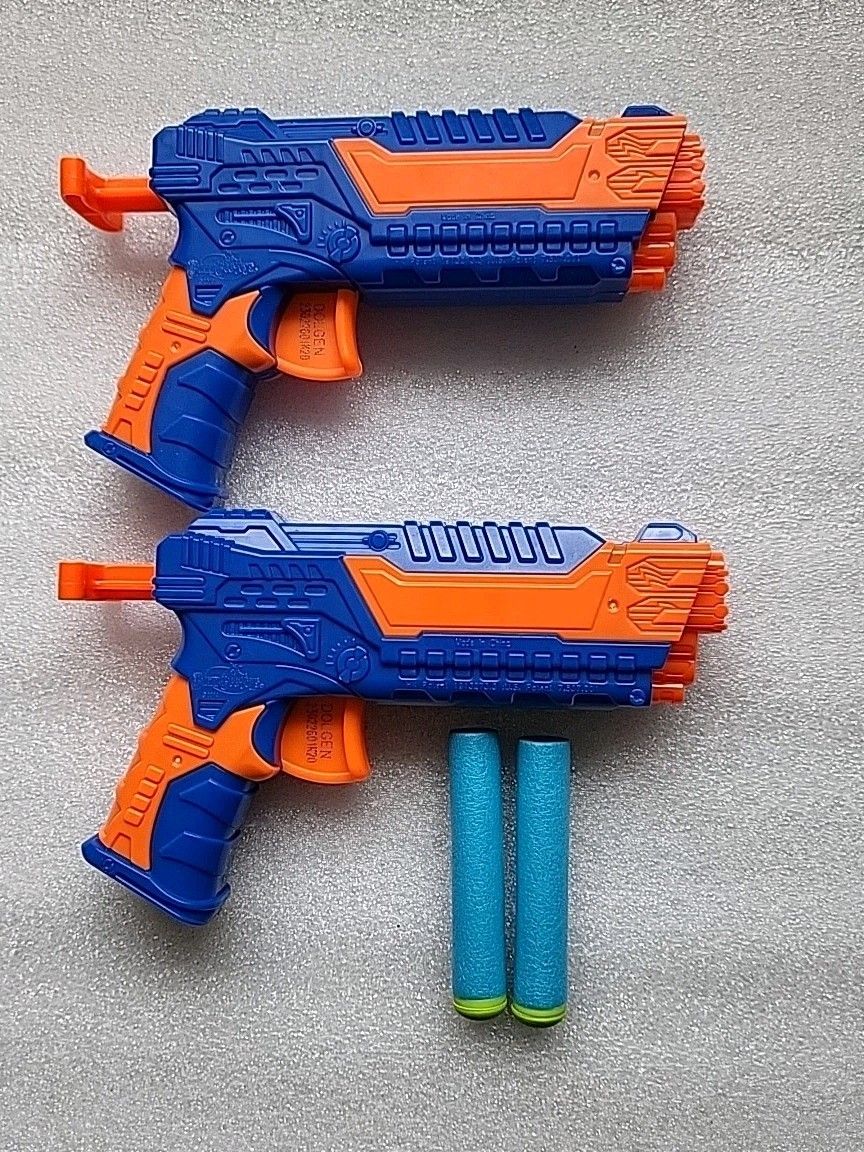 2-Pack Air Warriors Panther 2019- Dart Blaster +2 Long-Distance Darts