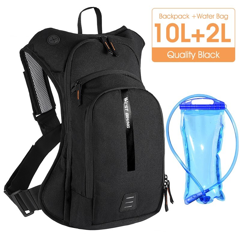 WEST BIKING 2L Water Bladder Bag 10L Cycling Hiking Hydration Pack Backpack