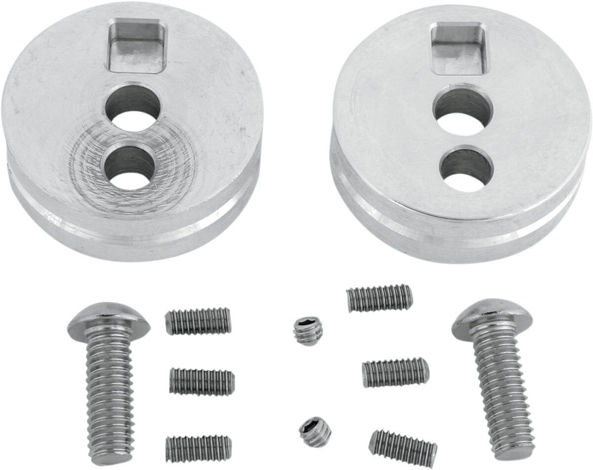 Show Chrome Turn Signal Relocation Inserts for Driving Light Kits 55-122T Honda