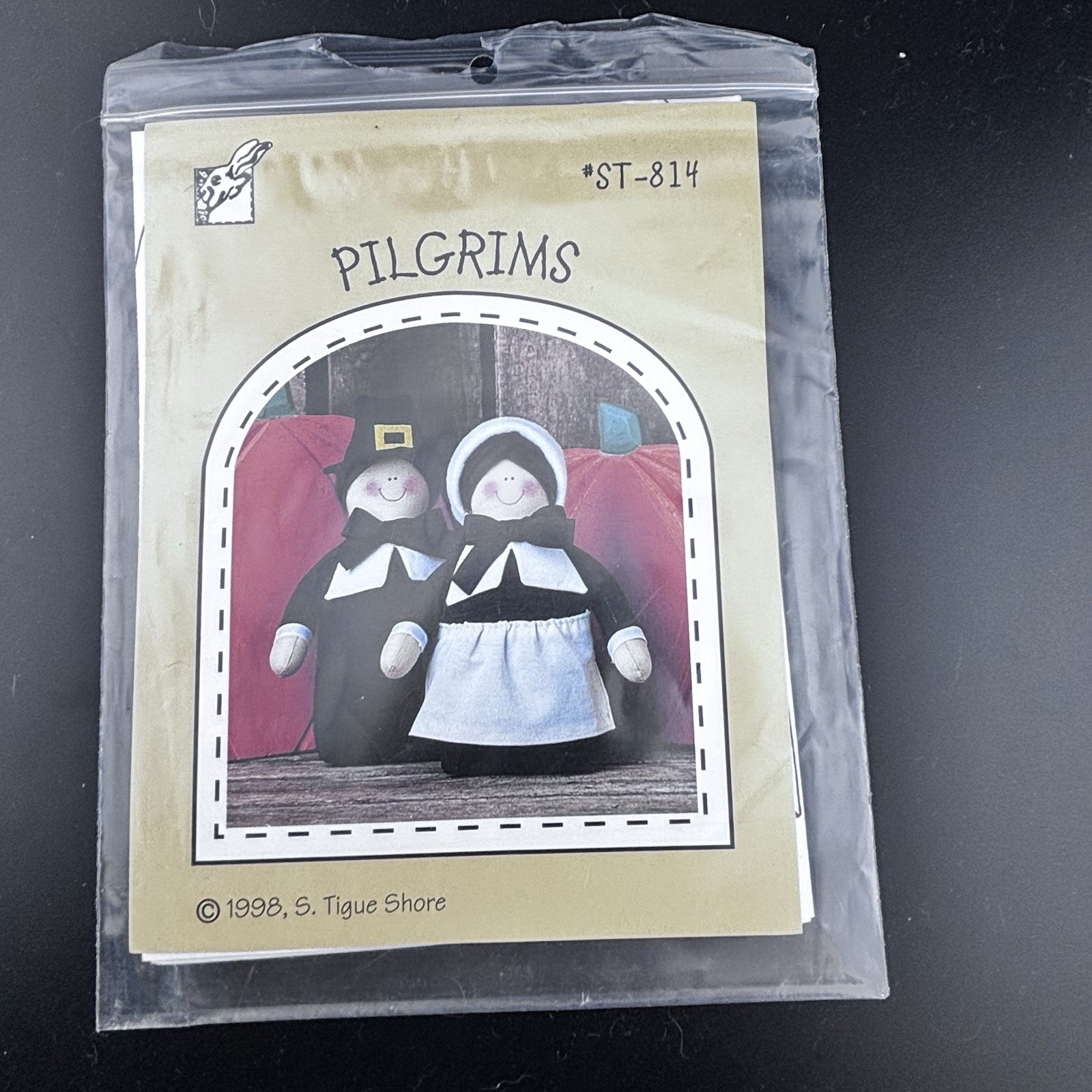 Tigue Productions Patten #ST-814 Pilgrims 1998 Thanksgiving Craft