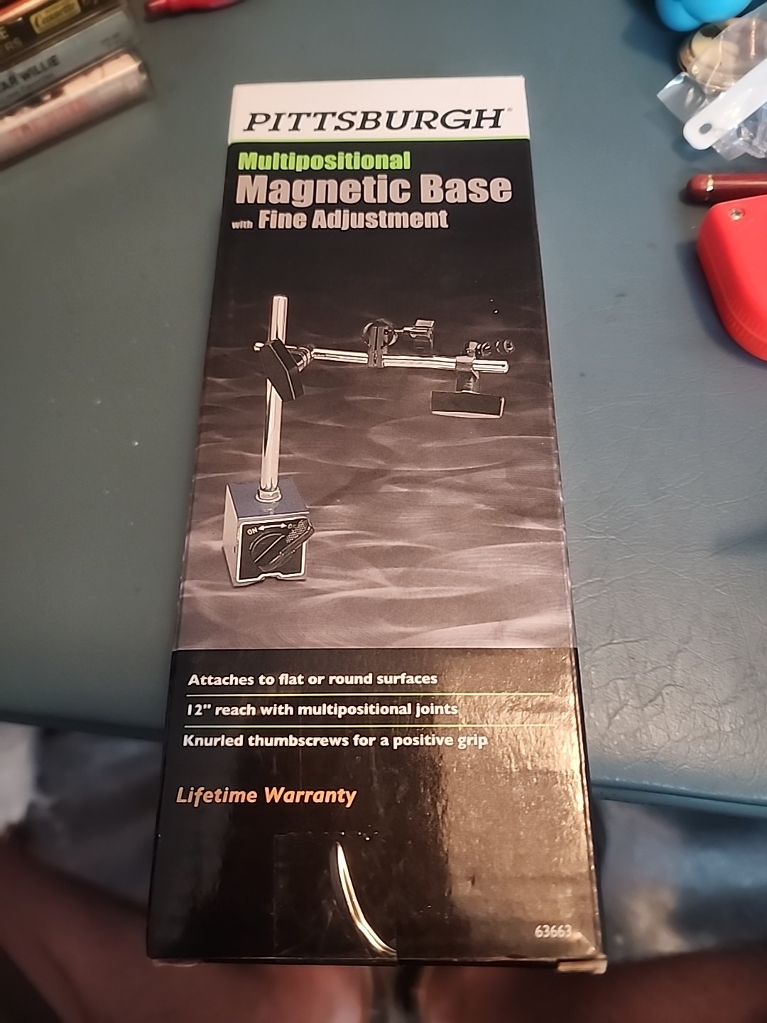 PITTSBURGH MULTIPOSITIONAL MAGNETIC BASE FINE ADJUSTMENT 63663