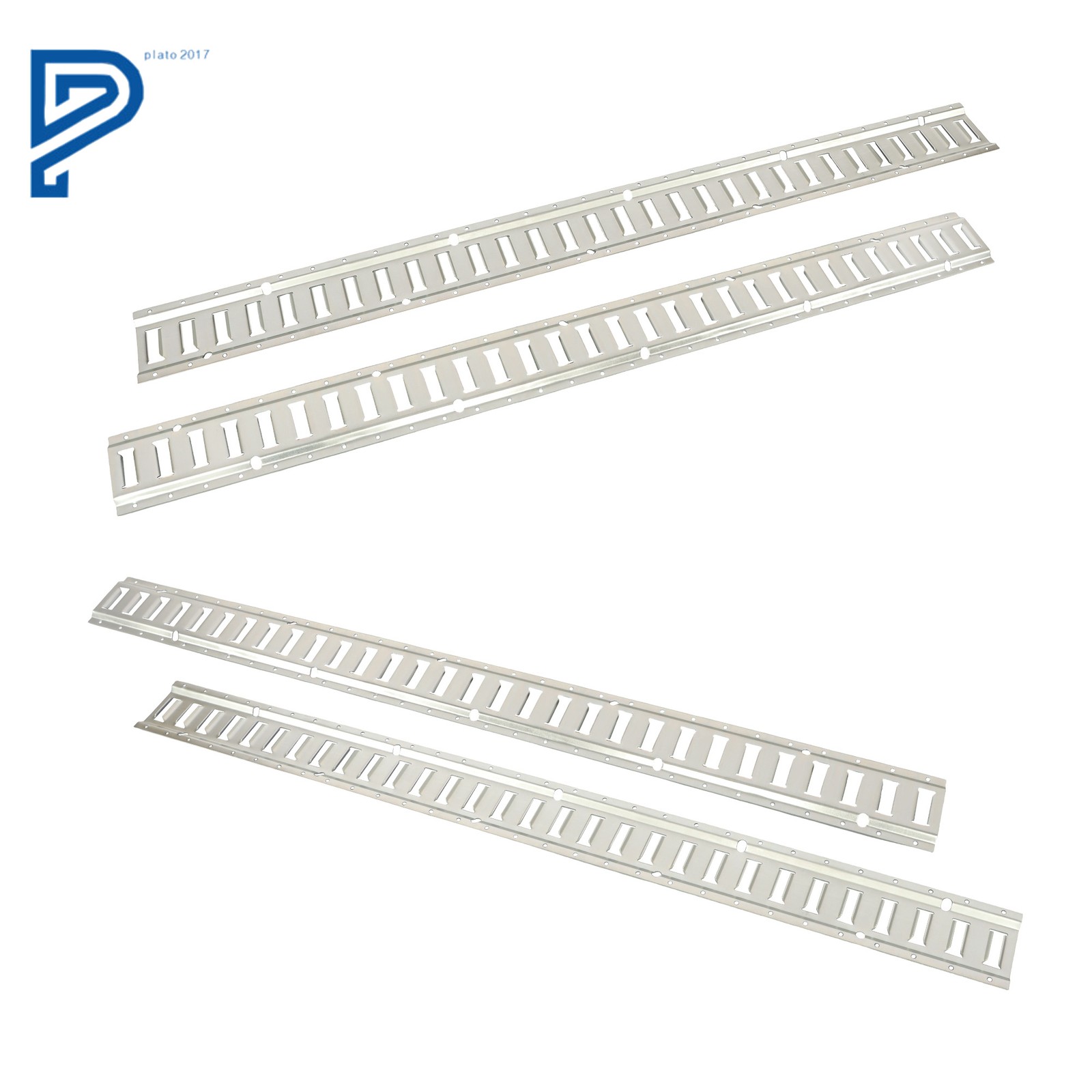 4 Pack 5' E Track Tie Down Rail Kit For Truck Trailer Cargo Van Utility